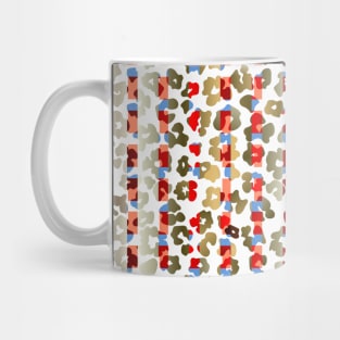 Colourful gradient unique flowers leopard stripes abstract modern 269 Pattern Mug